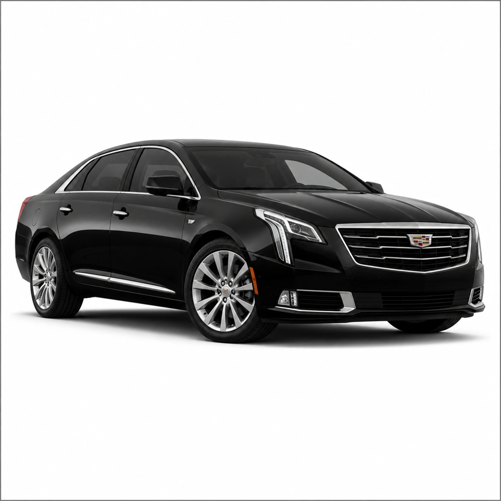 Black Cadillac XTS Luxury Sedan for VIP Chauffeur Service